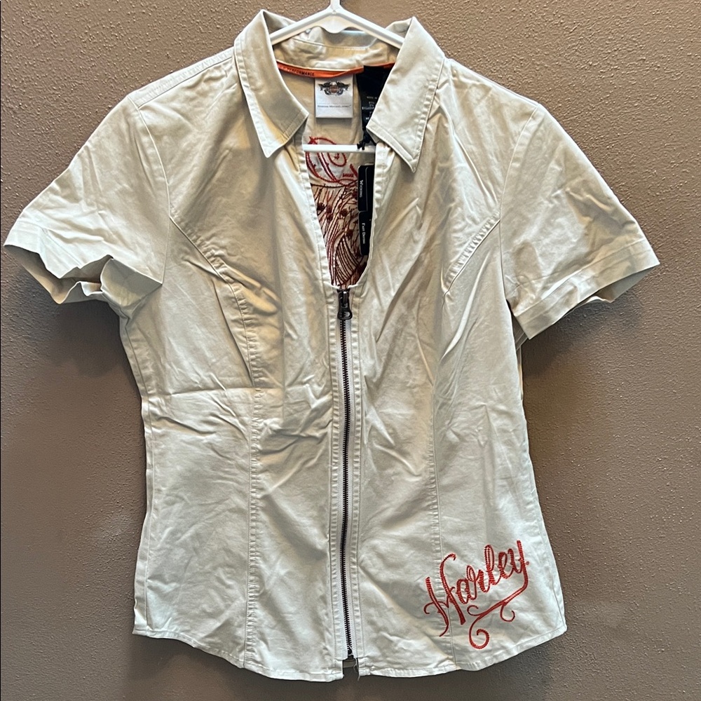 Harley-Davidson White Short Sleeve Top